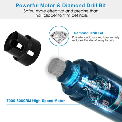 Quiet Cordless Dog Nail Grinder