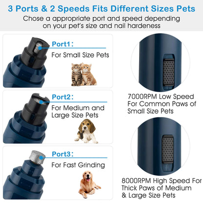 Quiet Cordless Dog Nail Grinder